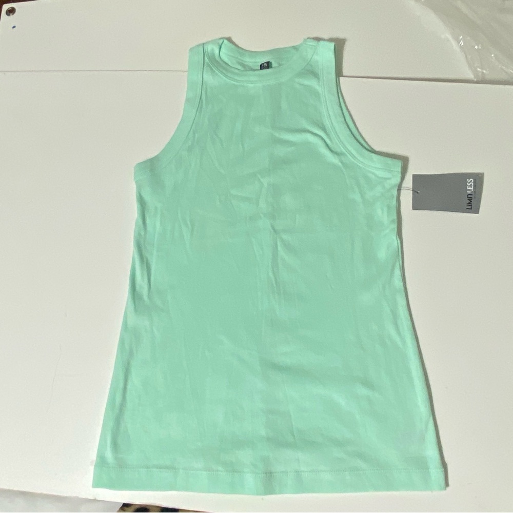 Limitless by the Limited Mint Green Sleeveless Tank Top